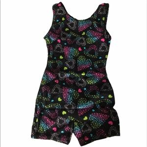 JACQUES MORET Biketard  hearts pattern xs 4/5